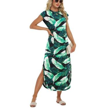 Imagem de Vestido de férias na praia HiMone 2025 Vestido de verão Maxi com bolso