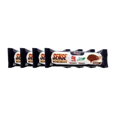 Imagem de Kit 4 Barra de proteína Sense Whey Bar Absolut Nutrition Sabor Brigade