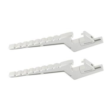 Imagem de JicSuXi Suporte de extensão para pedais de passageiro de motocicleta, modificação de pedais traseiros de bicicleta, pedal de apoio para os pés para, Prata