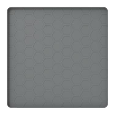 Imagem de XYDHQS Tapete de silicone para mini geladeira com bordas elevadas de 1,5 cm antiderrapante, bandeja de gotejamento para lava-louças embaixo da geladeira, protetor de piso macio sob a geladeira, para