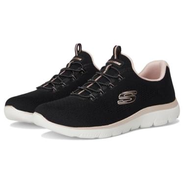 Imagem de Skechers Tênis feminino Summits, Preto, ouro rosa, 38