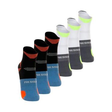 Imagem de Kit com 6 Pares de Meias Performance Running Lupo 15424-001 Colorido, 