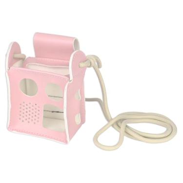 Imagem de Capa protetora para Yoto, capa protetora portátil para reprodutor de áudio com cabo trançado ajustável para leitor de histórias infantil compatível com Yoto Mini (rosa)