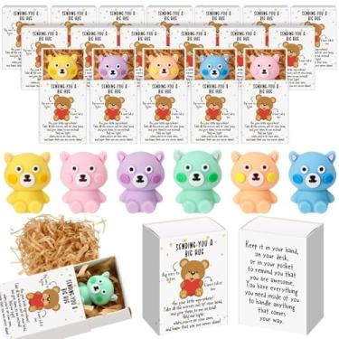 Imagem de Cinnvoice Conjunto de 24 presentes de agradecimento a funcionários a granel colegas de trabalho mesa animais de estimação pequenos presentes de agradecimento para professores apoio emocional