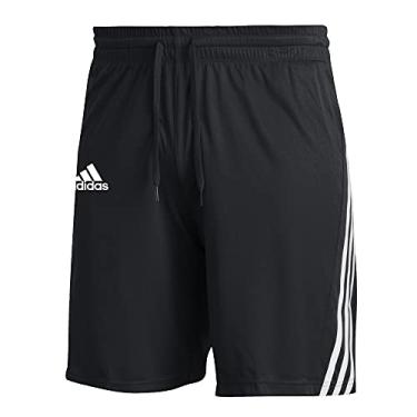 Imagem de adidas GM23653XL Short listrado 3 preto/branco 3GG