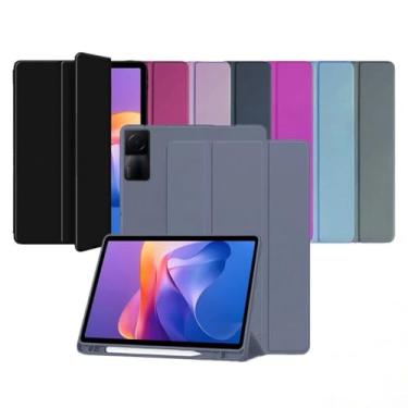 Imagem de Capa Smart Case para Xiaomi Redmi Pad SE 11'' – Magnética, Sleep/Wake, Suporte para Caneta, Tampa Magnética e Suporte Integrado (Cinza-escuro, Redmi Pad SE 11'' (Apenas capa))