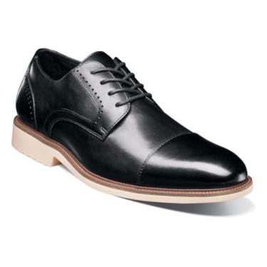 Imagem de STACY ADAMS Wesbridge Sapato Oxford masculino com cadarço, Preto, 10.5 Wide