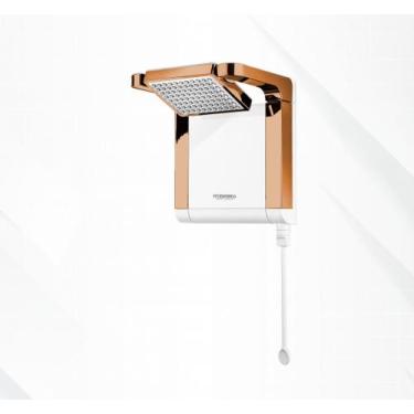 Imagem de Chuveiro Lorenzetti Acqua Star Preto  Branco Red Gold  127v 220v - Ino