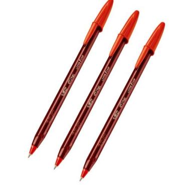 Imagem de Kit 3 Canetas Esferográfica Bic Cristal Ultra Fine 0.7mm Ponta Fina  E