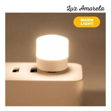Imagem de Mini Lâmpada LED USB - YA Accessories, Luz amarela