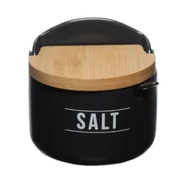 Imagem de Saleiro Cozinha Porcelana Manhattan Hauskraft 300Ml Preto