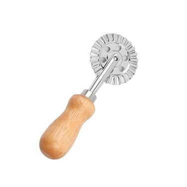 Imagem de Roda de cortador de massa, crimpador de ravióli, roda de corte de biscoito de massa de pizza, rolo para fazer macarrão, durável, ferramenta de cozinha de liga de zinco para assar e cozinhar
