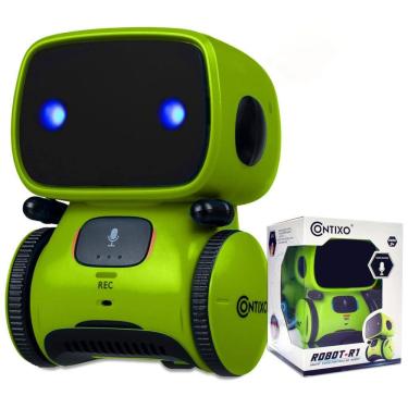 Imagem de Robô para Crianças Contixo R1 com Controle de Voz, Canto, Dança e Aprendizado. Ideal para Meninos e Meninas de 3 a 12 Anos.