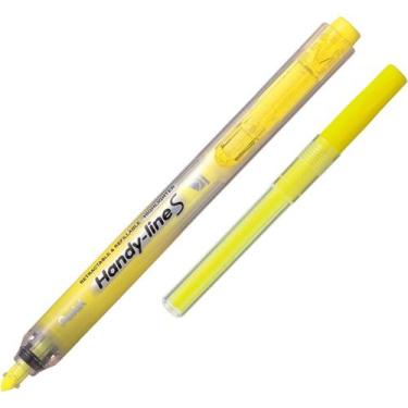 Imagem de Marca Texto Pentel Handy Lines - Retrátil e Recarregável, Amarelo