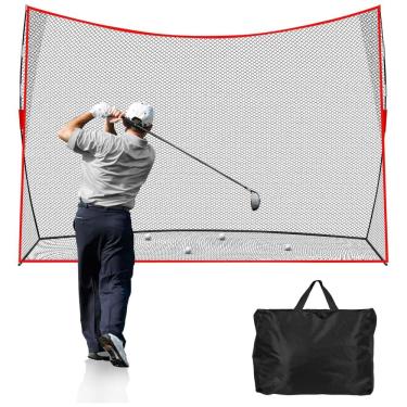 Imagem de Rede de Golfe 3x2,1m de Alta Durabilidade p/ Treino em Ambientes Internos/Externos, Portátil c/ Bolsa, Ideal p/ Aprimorar seu Jogo,Halunoty.