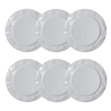 Imagem de Prato raso em porcelana, modelo Edros, Ø 28 cm, Germer, Branco