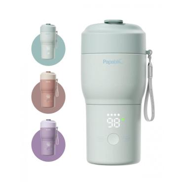 Imagem de Aquecedor de Mamadeira Portátil Papablic para Viagens - Aquecimento Rápido, Esterilizador Integrado, Carregamento Rápido de 30W