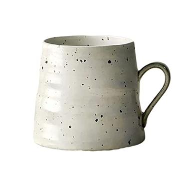 Imagem de Caneca feita à mão cerâmica áspera xícara de café japonesa retro caneca personalizada criativa casal copo de água doméstico caneca de café (cor: C)