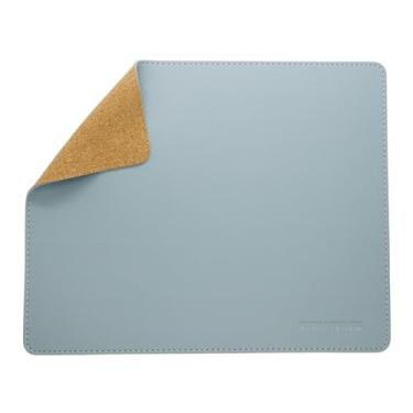 Imagem de UTRIPSUNEW Mouse pad de couro PU com borda costurada, mouse pads de madeira, mousepad de dois lados, mousepads de jogos à prova d'água, mouse pad de computador para laptop, escritório e casa, 1