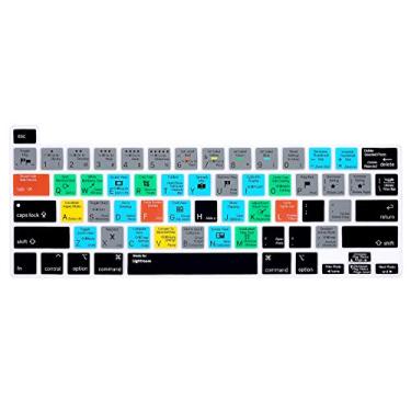 Imagem de HRH Capa protetora de silicone para teclado Lightroom Shortcuts para MacBook Pro 13 polegadas 2020 (modelo A2289/A2251 / A2338 M1 Chip) e para Pro 16 polegadas 2019 (modelo A2141)
