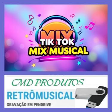 Imagem de Pen drive 8gb com Músicas = Mix Musical TT - As Mais Tocadas (mp3)