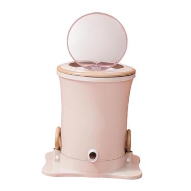 Imagem de Generic Secadora de roupas centrifugadora, secadora de roupas mini, compacta, portátil, máquina de secar roupas, manual para dormitórios de acampamento RV, Rosa, L