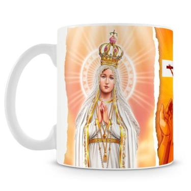 Imagem de Caneca Personalizada com Oração de Nossa Senhora de Fátima - Modelo 3 