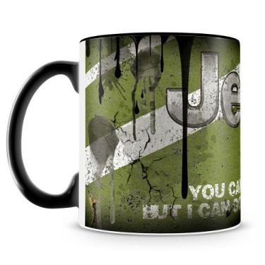 Imagem de Caneca de Cerâmica Estilo Lata de Óleo Jeep - 325ml - Amo Canecas