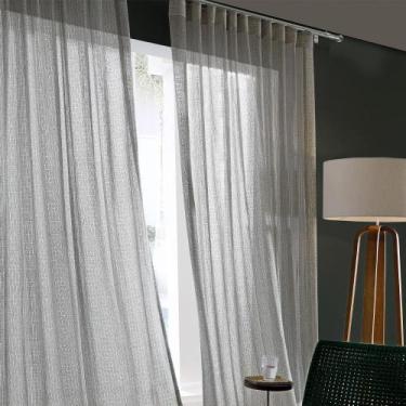 Imagem de Cortina Sala Quarto Inove Ancara Bella Janela 5,40m x 2,80m, Cinza