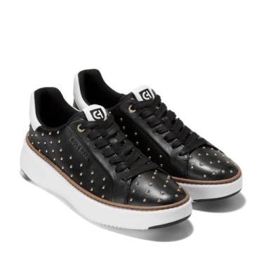 Imagem de Cole Haan Grandpro Topspin Tênis feminino, Preto/Gld Studs, 5.5 Wide