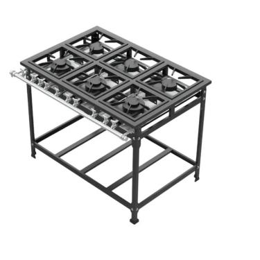 Imagem de Fogão Industrial 6 Bocas 40x40 P8 Leona