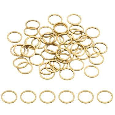 Imagem de 10 mm OD x 8,5 mm ID brinco argola de contas, 50 peças anel de achar contas de cobre sólido