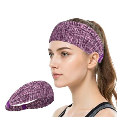 Imagem de Bandanas elásticas antiderrapantes elásticas torcidas com nó turbante para treino, ioga, corrida