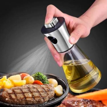 Imagem de Pulverizador de óleo para cozinhar, frasco de 200 ml para cozinhar, assar e fritar, dispensador de óleo – Utensílios essenciais de cozinha