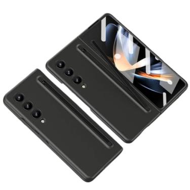 Imagem de Para Samsung Z Fold5 Capa protetora S Pen para Samsung Galaxy Z Fold 5 Fold5 5G Filme de vidro Acessórios para telefone, preto, para Samsung Z Fold 5