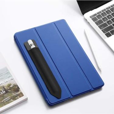 Imagem de Suporte universal para caneta, capa protetora para lápis adesivo, bolsa de armazenamento de canetas elástica compatível com Pencil Pro 2nd/1st e USB-C, 1 peça, preto