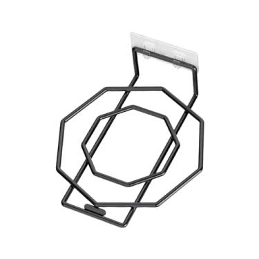 Imagem de Baoblaze Suporte para lavatório sob o armário, organizador de prateleira de aço multifuncional para uso doméstico, suporte para lavatório, para armazenamento, aço Carbono Preto