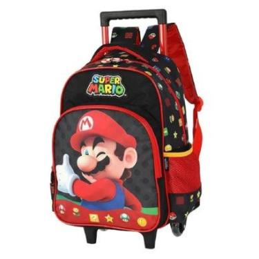 Imagem de MOCHILA LUXCEL INFANTIL MARIO BROS COM RODAS IC42542MO-Feminino