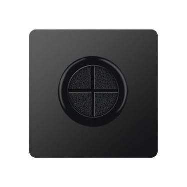 Imagem de Painel branco de parede preto de 33 mm, acessórios de fiação para painel de soquete de cabo, capa de cabo com almofada de borracha, organizador de cabos tipo 86