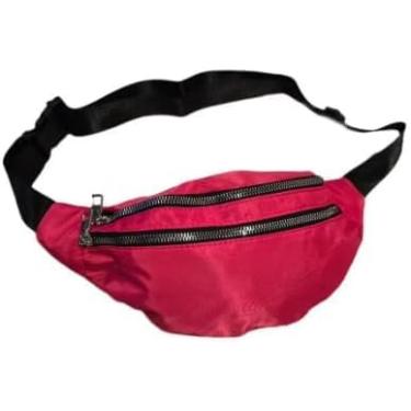 Imagem de Pochete Esportiva com 2 Compartimentos – Leve, Impermeável e Ajustável | Ideal para Corrida, Academia e Caminhada | Zíper Resistente, Design Ergonômico e Confortável (Rosa Pink)