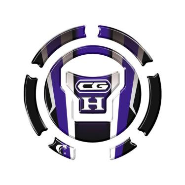 Imagem de Adesivo Resinado Protetor Bocal Cg Titan / Fan / Start 160 +2018 Azul Cor Azul