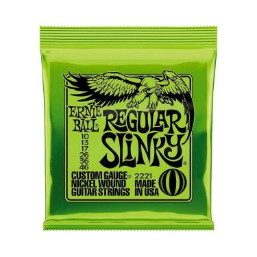 Imagem de Encordoamento P/ Guitarra Ernie Ball Regular Slinky 10/46 - Ec0003