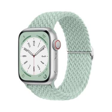 Imagem de Pulseira De Elástico Trançado Solo Loop Para Apple Watch De 45mm 44mm 
