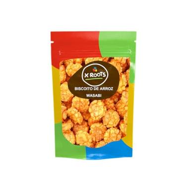 Imagem de Biscoito de Arroz Sabor Wasabi 500gr X Roots – Snack Leve, Crocante e Picante, Inspirado na Culinária Japonesa, Ideal para Lanches Diferenciados e Petiscar com Bebidas