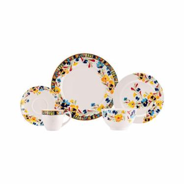 Imagem de Jogo De Jantar 20 Peças Etnico Porcelana Real By Schmidt