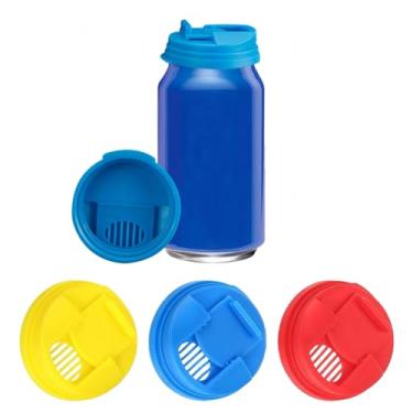Imagem de Capas de lata de refrigerante, 3 peças de tampas de lata de refrigerante reutilizáveis para latas de coca-cola para latas padrão, refrigerante, cerveja, suco