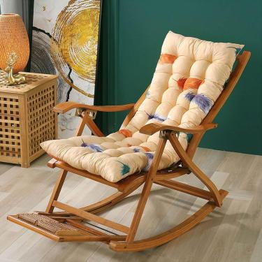 Imagem de Cadeiras De Pátio, Cadeiras De Pátio Com Encosto Alto, Espreguiçadeiras Espessas, Adequadas Para Lounge Ch De Vime, B01, 48 * 120cm