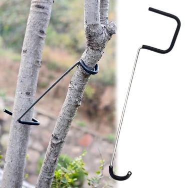 Imagem de WEISGJA 20 peças espalhador de galhos de árvores frutíferas, extrator de galho de bonsai de tronco de galho, solução durável de galho de puxar de ângulo aberto com fio de ferro envolto em mangueira de