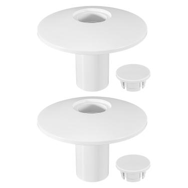 Imagem de MQLPXI Pacote com 2 capas de soquete de âncora de piscina para bases de corrimão de escada de piscina, acessórios para bases de trilhos de escada de piscina