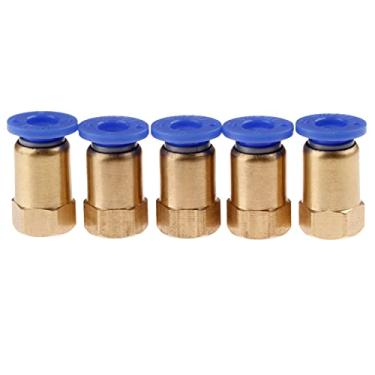 Imagem de 5pcs acessórios pneumáticos empurrão rápido no conector 1/8' 1/4' 3/8' 1/2' m5 fêmea thread- 4 6 8 10 12mm tubo conexão reta YYDFPIIA (Color : PCF6mm xM5)